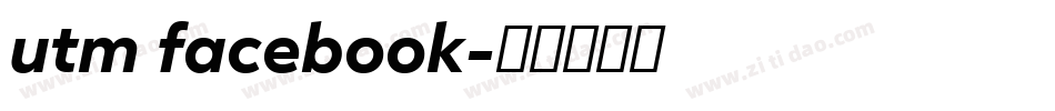 utm facebook字体转换
